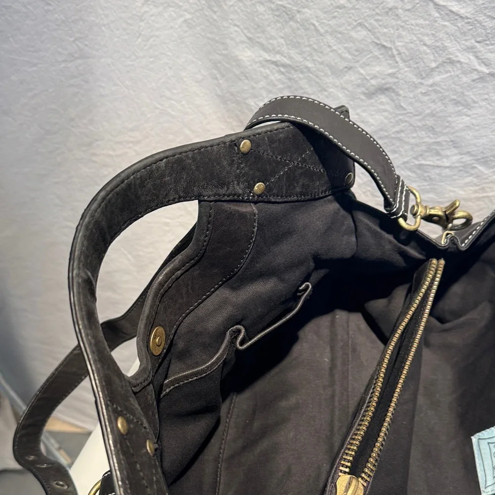 Cynthia Rowley Black Leather Shoulder Bag